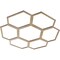 Ekena Millwork Florin Wood Fretwork Pierced Ceiling Medallion, Hickory, 28"OD x 9 7/8"ID x 3/8"T CMWP28X28X0375FOHI - alternate 2